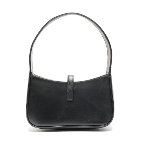 YVES SAINT LAURENT LE5A7 Mini Leather Hobo 710318 Shoulder Bag black WS26786
