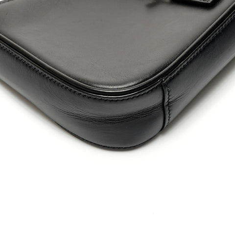 YVES SAINT LAURENT LE5A7 Mini Leather Hobo 710318 Shoulder Bag black WS26786