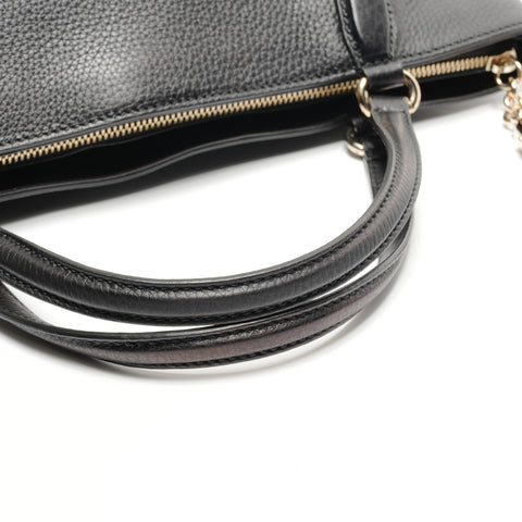 GUCCI 369176 Soho Leather 2way Handbag black WS26787