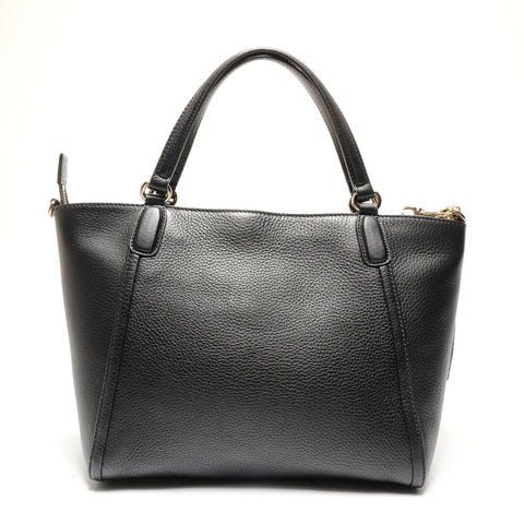 GUCCI 369176 Soho Leather 2way Handbag black WS26787