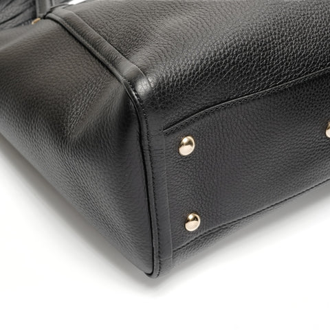 GUCCI 369176 Soho Leather 2way Handbag black WS26787