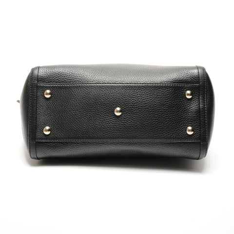 GUCCI 369176 Soho Leather 2way Handbag black WS26787