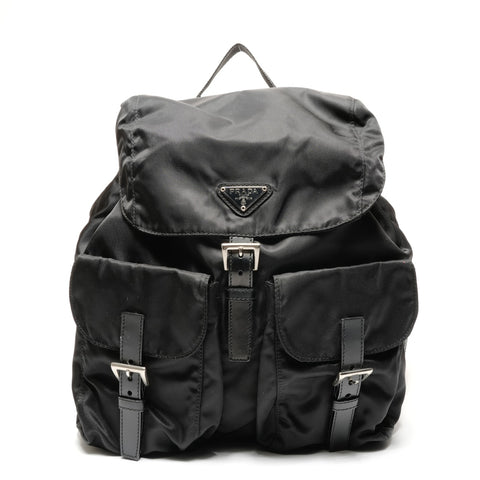 PRADA Nylon Backpack Â· Daypack black WS26789