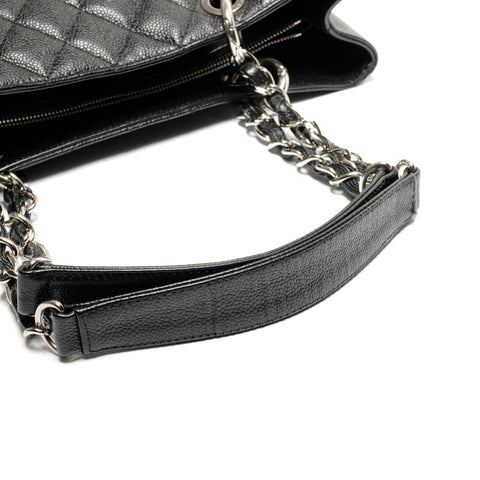CHANEL Deka COCO Mark GST Matelasse Caviar Tote Bag, No. 13, 2009-2010 Shoulder Bag black WS26797