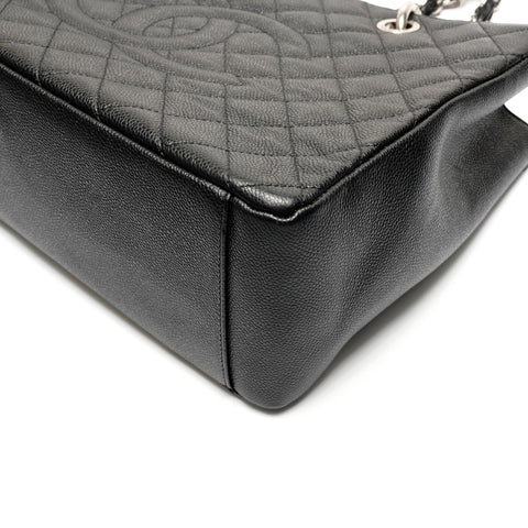 CHANEL Deka COCO Mark GST Matelasse Caviar Tote Bag, No. 13, 2009-2010 Shoulder Bag black WS26797