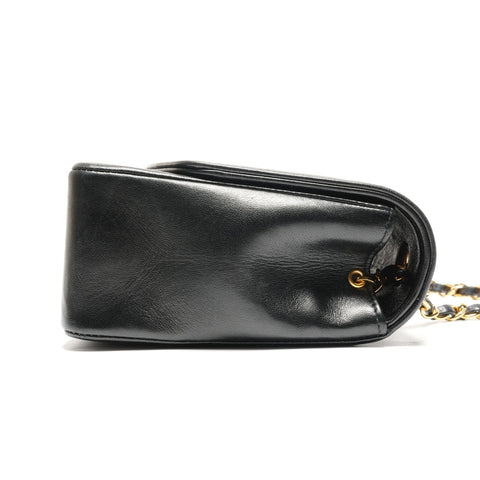 CHANEL Diana 25 Matelasse Lambskin Chain, No. 2, 1991-1993 Shoulder Bag black WS26798