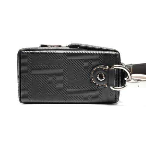 FENDI Zucca Bucket Soft Trunk 7VA565 Shoulder Bag black WS26799