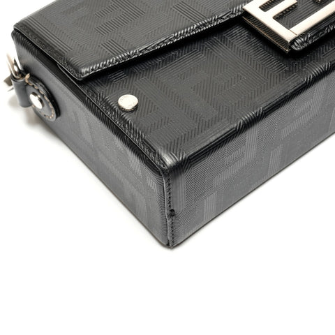 FENDI Zucca Bucket Soft Trunk 7VA565 Shoulder Bag black WS26799