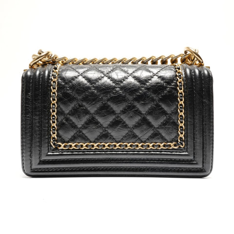 CHANEL Mini Boy Chain Luxury 23 Series 2016-2017 Shoulder Bag black WS26800