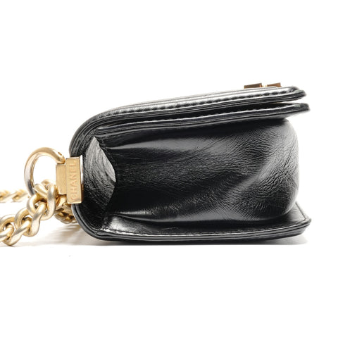CHANEL Mini Boy Chain Luxury 23 Series 2016-2017 Shoulder Bag black WS26800