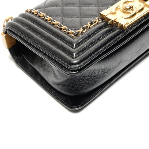 CHANEL Mini Boy Chain Luxury 23 Series 2016-2017 Shoulder Bag black WS26800