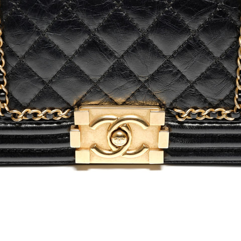 CHANEL Mini Boy Chain Luxury 23 Series 2016-2017 Shoulder Bag black WS26800