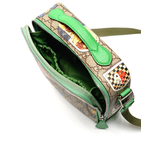 GUCCI GG Supreme PVC Shoulder Bag green WS26801