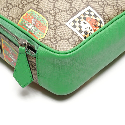 GUCCI GG Supreme PVC Shoulder Bag green WS26801