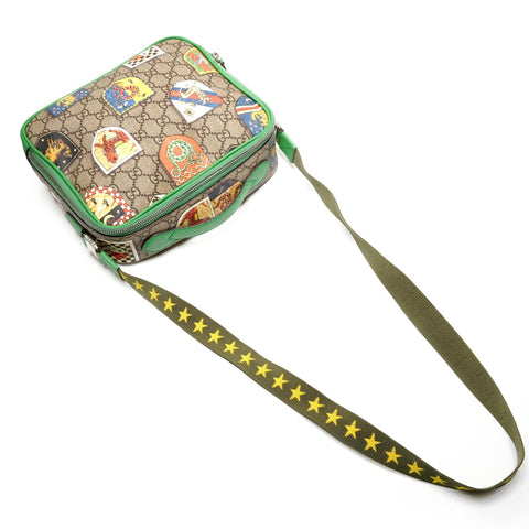 GUCCI GG Supreme PVC Shoulder Bag green WS26801