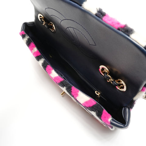 CHANEL Mouton Boa Matelasse Flap Chain 23 Series 2016-2017 Shoulder Bag multicolor WS26802