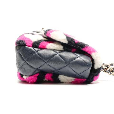 CHANEL Mouton Boa Matelasse Flap Chain 23 Series 2016-2017 Shoulder Bag multicolor WS26802