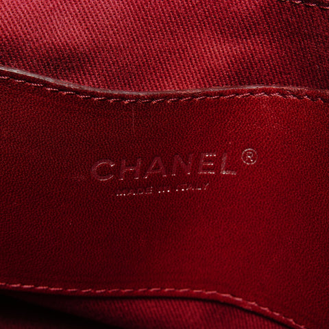 CHANEL No. 14 2010-2012 Patent Leather Matelasse Chain Mademoiselle Shoulder Bag black WS26804