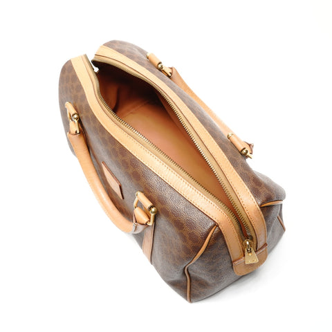 CELINE Macadam PVC Boston bag Brown WS26805