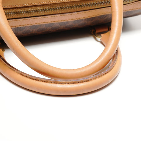 CELINE Macadam PVC Boston bag Brown WS26805