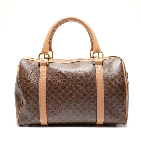 CELINE Macadam PVC Boston bag Brown WS26805