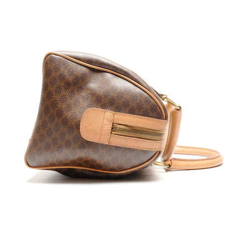 CELINE Macadam PVC Boston bag Brown WS26805
