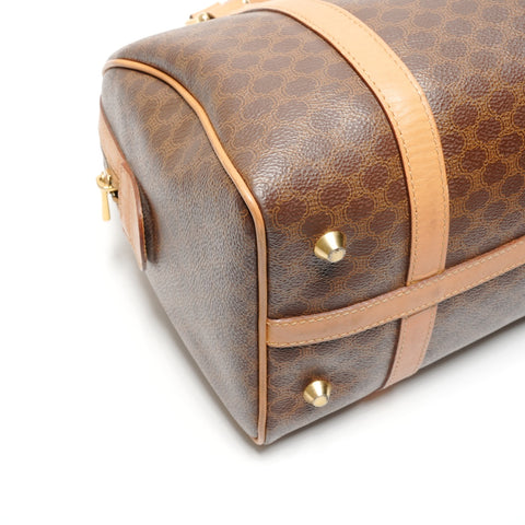 CELINE Macadam PVC Boston bag Brown WS26805