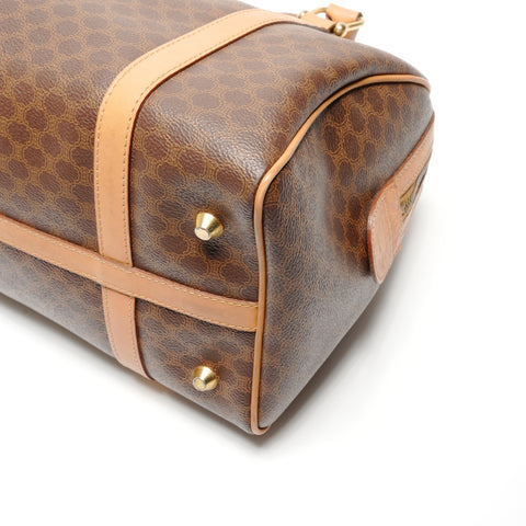 CELINE Macadam PVC Boston bag Brown WS26805