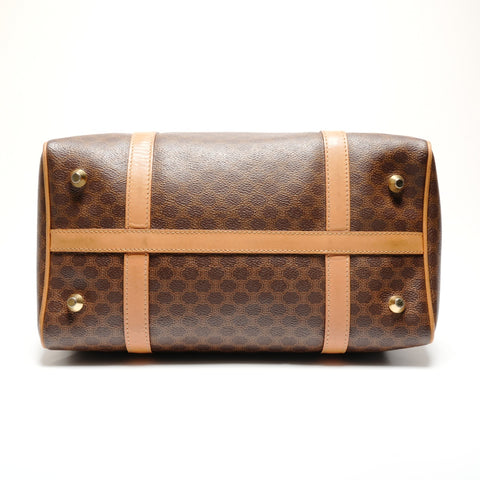 CELINE Macadam PVC Boston bag Brown WS26805