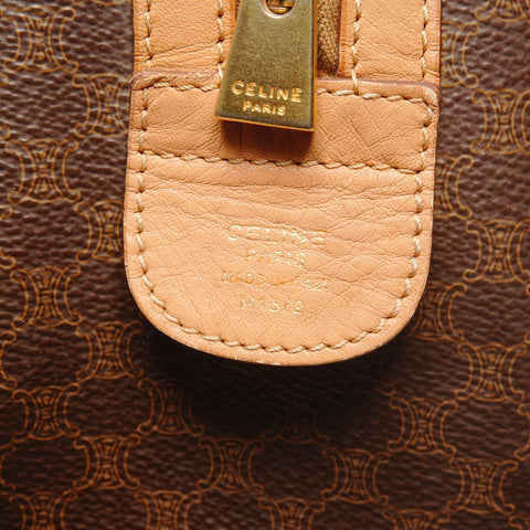 CELINE Macadam PVC Boston bag Brown WS26805