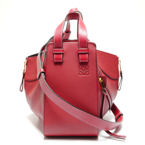 LOEWE Hammock Leather 2way Small Shoulder Bag Red WS26807