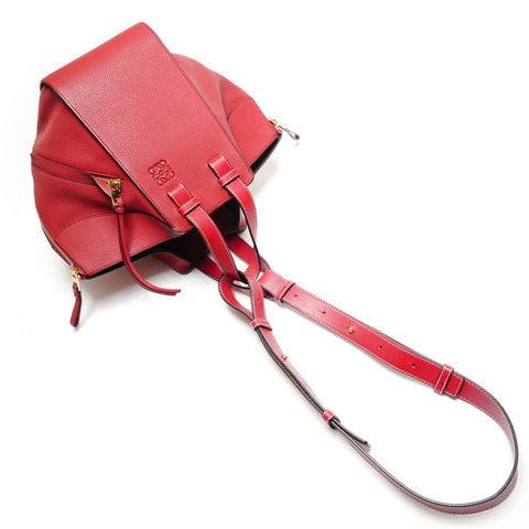 LOEWE Hammock Leather 2way Small Shoulder Bag Red WS26807