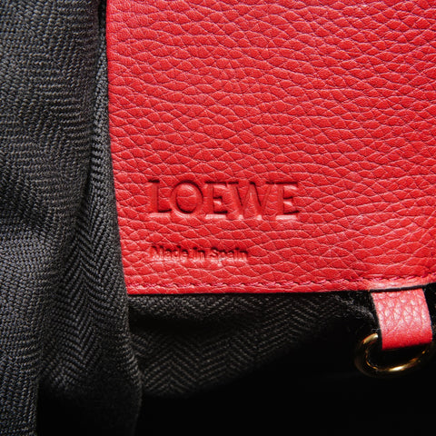 LOEWE Hammock Leather 2way Small Shoulder Bag Red WS26807