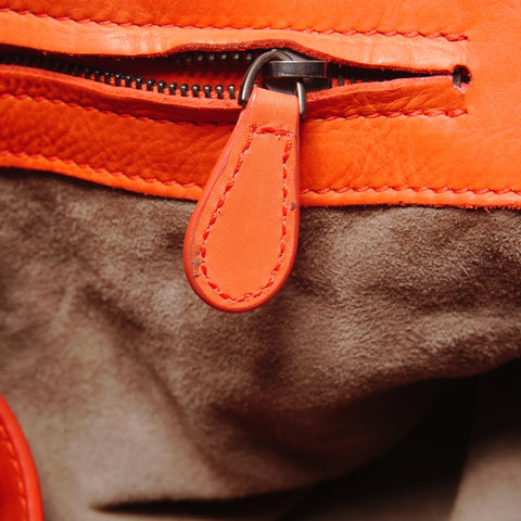 BOTTEGAVENETA Leather studs INTRECCIATO Tote Bag Orange WS26808
