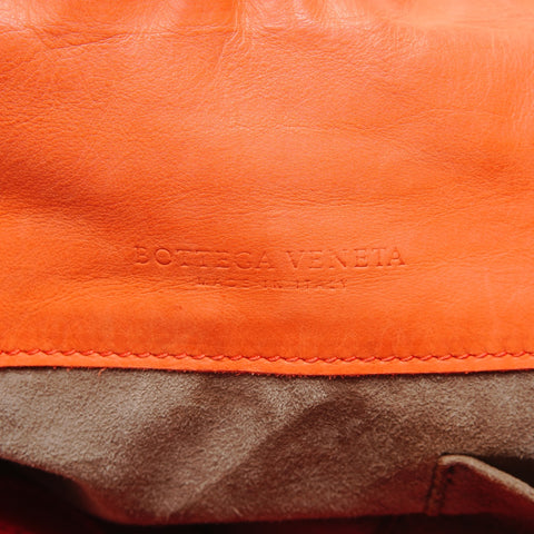 BOTTEGAVENETA Leather studs INTRECCIATO Tote Bag Orange WS26808