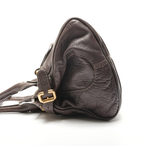 Chloe Leather Paddington Shoulder Bag Brown WS26810
