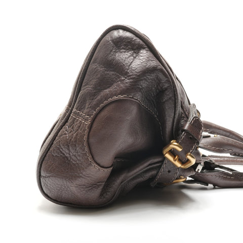 Chloe Leather Paddington Shoulder Bag Brown WS26810