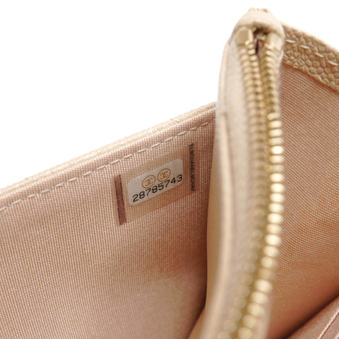 CHANEL Caviar Chain Wallet Matelasse 28 Series 2019 Shoulder Bag beige WS26814