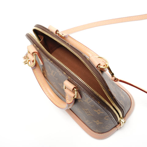 LOUIS VUITTON 2019 Monogram Alma BB Handbag Brown WS26816