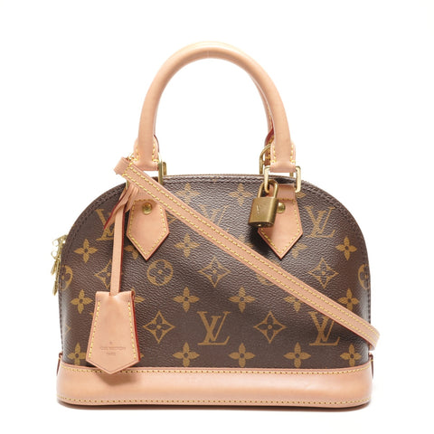 LOUIS VUITTON 2019 Monogram Alma BB Handbag Brown WS26816
