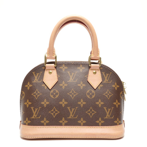 LOUIS VUITTON 2019 Monogram Alma BB Handbag Brown WS26816