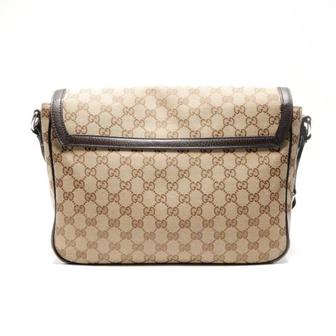 GUCCI GG canvas messenger bag Shoulder Bag Brown WS26821
