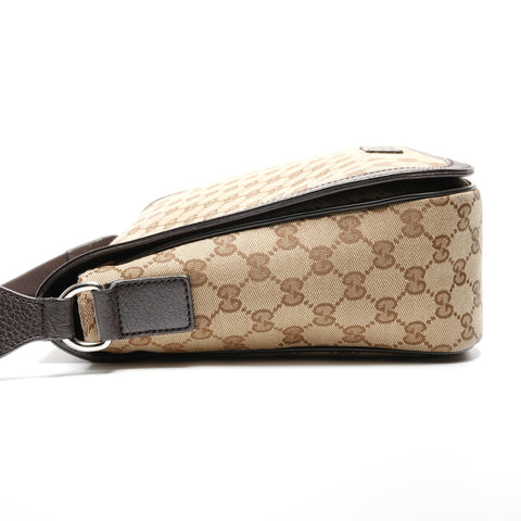 GUCCI GG canvas messenger bag Shoulder Bag Brown WS26821
