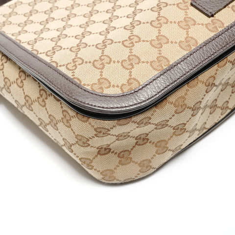 GUCCI GG canvas messenger bag Shoulder Bag Brown WS26821