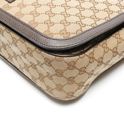 GUCCI GG canvas messenger bag Shoulder Bag Brown WS26821