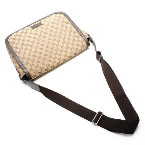 GUCCI GG canvas messenger bag Shoulder Bag Brown WS26821