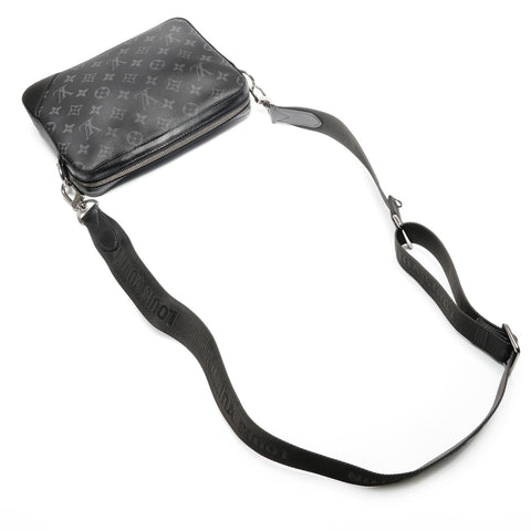 LOUIS VUITTON 2020 Monogram Trio Messenger Bag Shoulder Bag black WS26822