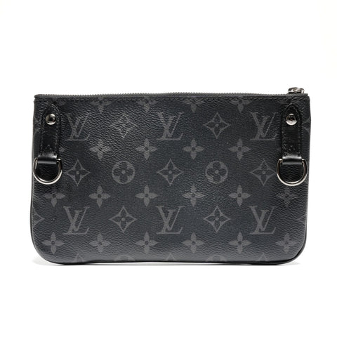 LOUIS VUITTON 2020 Monogram Trio Messenger Bag Shoulder Bag black WS26822