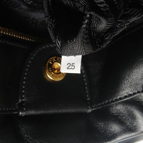 PRADA Leather tote 2-way Tote Bag black WS26823