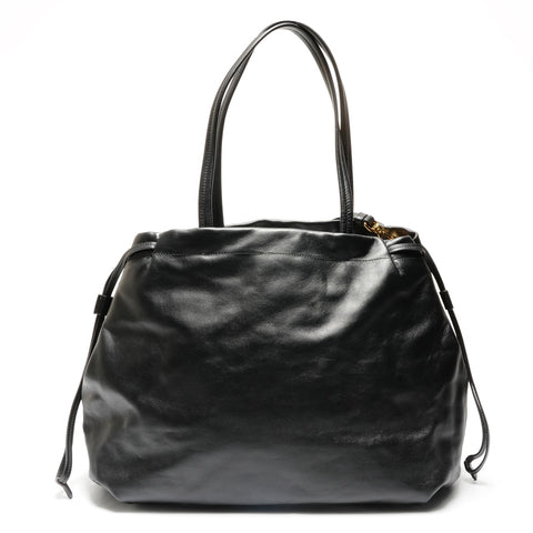 PRADA Leather tote 2-way Tote Bag black WS26823